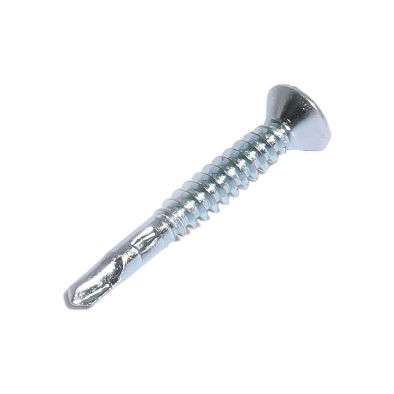 Phillips csk başlı matkap uçlu vida, kanatlı, galvanizli